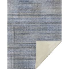 Premium Machine Washable ASB819 Blue 50" x 70" Sherpa Throw Blanket