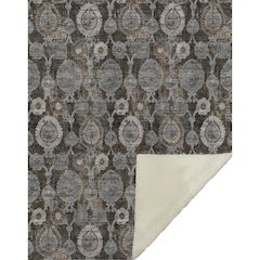 Premium Machine Washable ASB821 Chocolate 50" x 70" Sherpa Throw Blanket