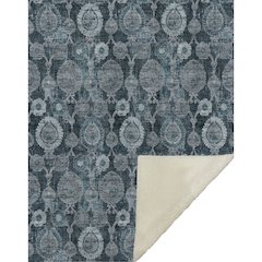 Premium Machine Washable ASB821 Teal 50" x 70" Sherpa Throw Blanket