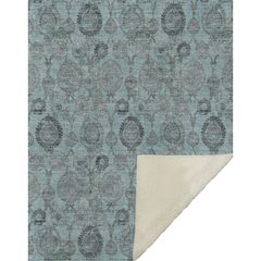 Premium Machine Washable ASB821 Turquoise 50" x 70" Sherpa Throw Blanket