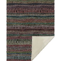 Premium Machine Washable ASB823 Black 50" x 70" Sherpa Throw Blanket
