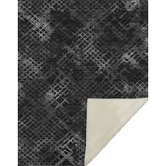 Premium Machine Washable ASB825 Charcoal 50" x 70" Sherpa Throw Blanket