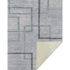 Premium Machine Washable ASB826 Gray 50" x 70" Sherpa Throw Blanket