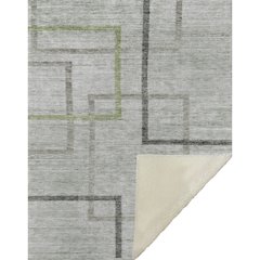 Premium Machine Washable ASB826 Green 50" x 70" Sherpa Throw Blanket