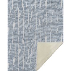 Premium Machine Washable ASB830 Blue 50" x 70" Sherpa Throw Blanket
