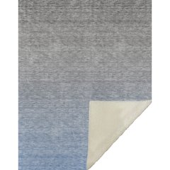 Premium Machine Washable ASB833 Blue 50" x 70" Sherpa Throw Blanket