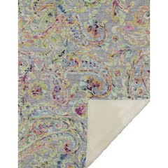 Premium Machine Washable ASB834 Gray 50" x 70" Sherpa Throw Blanket