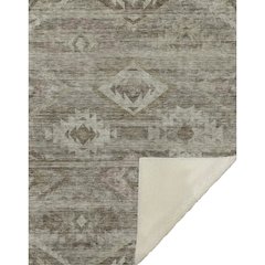 Premium Machine Washable ASB837 Brown 50" x 70" Sherpa Throw Blanket