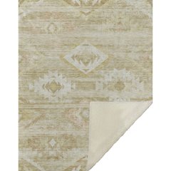 Premium Machine Washable ASB837 Wheat 50" x 70" Sherpa Throw Blanket