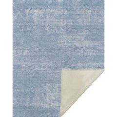 Premium Machine Washable ASB839 Blue 50" x 70" Sherpa Throw Blanket
