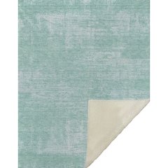 Premium Machine Washable ASB839 Turquoise 50" x 70" Sherpa Throw Blanket