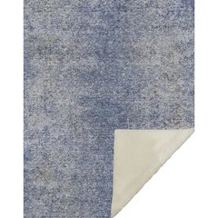 Premium Machine Washable ASB840 Blue 50" x 70" Sherpa Throw Blanket