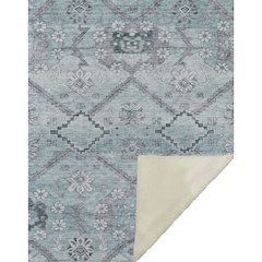 Premium Machine Washable ASB841 Teal 50" x 70" Sherpa Throw Blanket