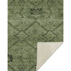 Premium Machine Washable ASB842 Olive 50" x 70" Sherpa Throw Blanket