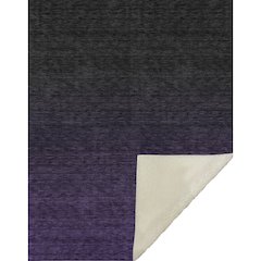 Premium Machine Washable ASB844 Eggplant 50" x 70" Sherpa Throw Blanket