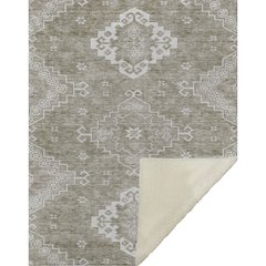 Premium Machine Washable ASB847 Taupe 50" x 70" Sherpa Throw Blanket