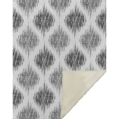 Premium Machine Washable ASB848 Gray 50" x 70" Sherpa Throw Blanket