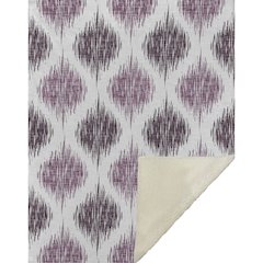 Premium Machine Washable ASB848 Purple 50" x 70" Sherpa Throw Blanket