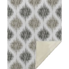 Premium Machine Washable ASB848 Taupe 50" x 70" Sherpa Throw Blanket