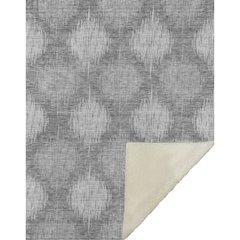 Premium Machine Washable ASB849 Gray 50" x 70" Sherpa Throw Blanket