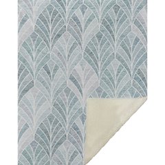 Premium Machine Washable ASB851 Aqua 50" x 70" Sherpa Throw Blanket