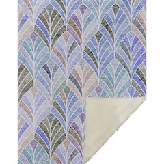 Premium Machine Washable ASB851 Blue 50" x 70" Sherpa Throw Blanket