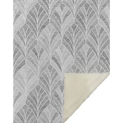 Premium Machine Washable ASB851 Gray 50" x 70" Sherpa Throw Blanket