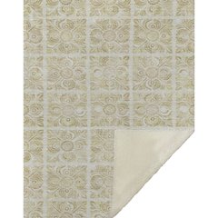 Premium Machine Washable ASB854 Beige 50" x 70" Sherpa Throw Blanket