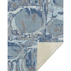 Premium Machine Washable ASB855 Blue 50" x 70" Sherpa Throw Blanket