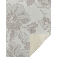 Premium Machine Washable ASB857 Ivory 50" x 70" Sherpa Throw Blanket