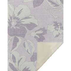 Premium Machine Washable ASB857 Lavender 50" x 70" Sherpa Throw Blanket