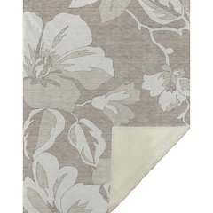 Premium Machine Washable ASB857 Taupe 50" x 70" Sherpa Throw Blanket