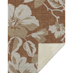 Premium Machine Washable ASB857 Terracotta 50" x 70" Sherpa Throw Blanket