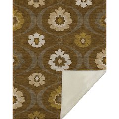 Premium Machine Washable ASB858 Mocha 50" x 70" Sherpa Throw Blanket