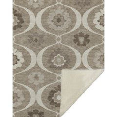 Premium Machine Washable ASB858 Taupe 50" x 70" Sherpa Throw Blanket