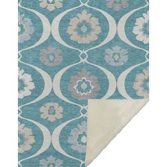 Premium Machine Washable ASB858 Teal 50" x 70" Sherpa Throw Blanket