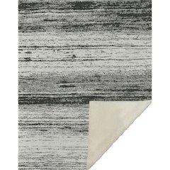 Premium Machine Washable ASB859 Black 50" x 70" Sherpa Throw Blanket