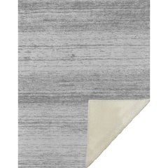 Premium Machine Washable ASB859 Gray 50" x 70" Sherpa Throw Blanket