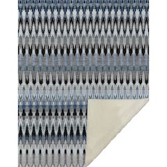 Premium Machine Washable ASB860 Gray 50" x 70" Sherpa Throw Blanket