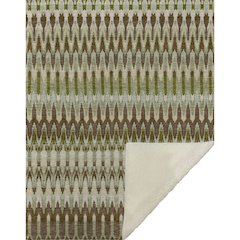Premium Machine Washable ASB860 Green 50" x 70" Sherpa Throw Blanket