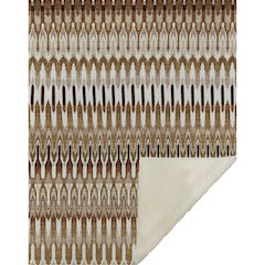 Premium Machine Washable ASB860 Terracotta 50" x 70" Sherpa Throw Blanket