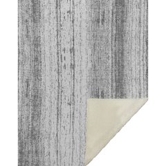 Premium Machine Washable ASB861 Gray 50" x 70" Sherpa Throw Blanket