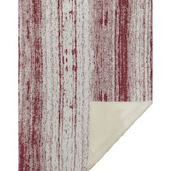 Premium Machine Washable ASB861 Merlot 50" x 70" Sherpa Throw Blanket