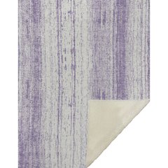 Premium Machine Washable ASB861 Purple 50" x 70" Sherpa Throw Blanket