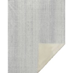 Premium Machine Washable ASB861 Silver 50" x 70" Sherpa Throw Blanket