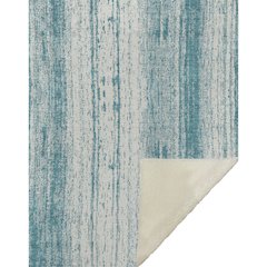 Premium Machine Washable ASB861 Teal 50" x 70" Sherpa Throw Blanket