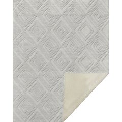 Premium Machine Washable ASB862 Ivory 50" x 70" Sherpa Throw Blanket