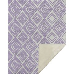Premium Machine Washable ASB862 Lavender 50" x 70" Sherpa Throw Blanket