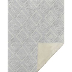 Premium Machine Washable ASB862 Silver 50" x 70" Sherpa Throw Blanket