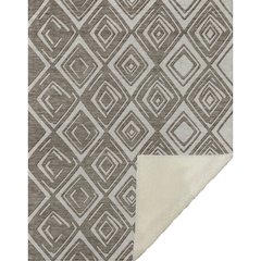 Premium Machine Washable ASB862 Taupe 50" x 70" Sherpa Throw Blanket